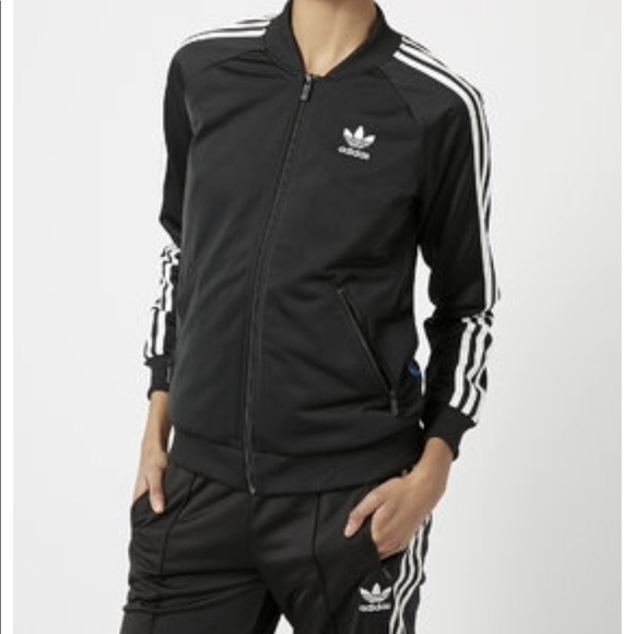 adidas firebird tracksuit black